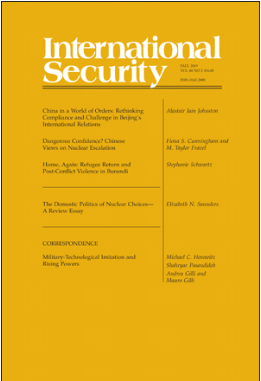 【新刊速递】第07期|International Secur.ity, Vol 44, No. 2, 2019 | 国政学人